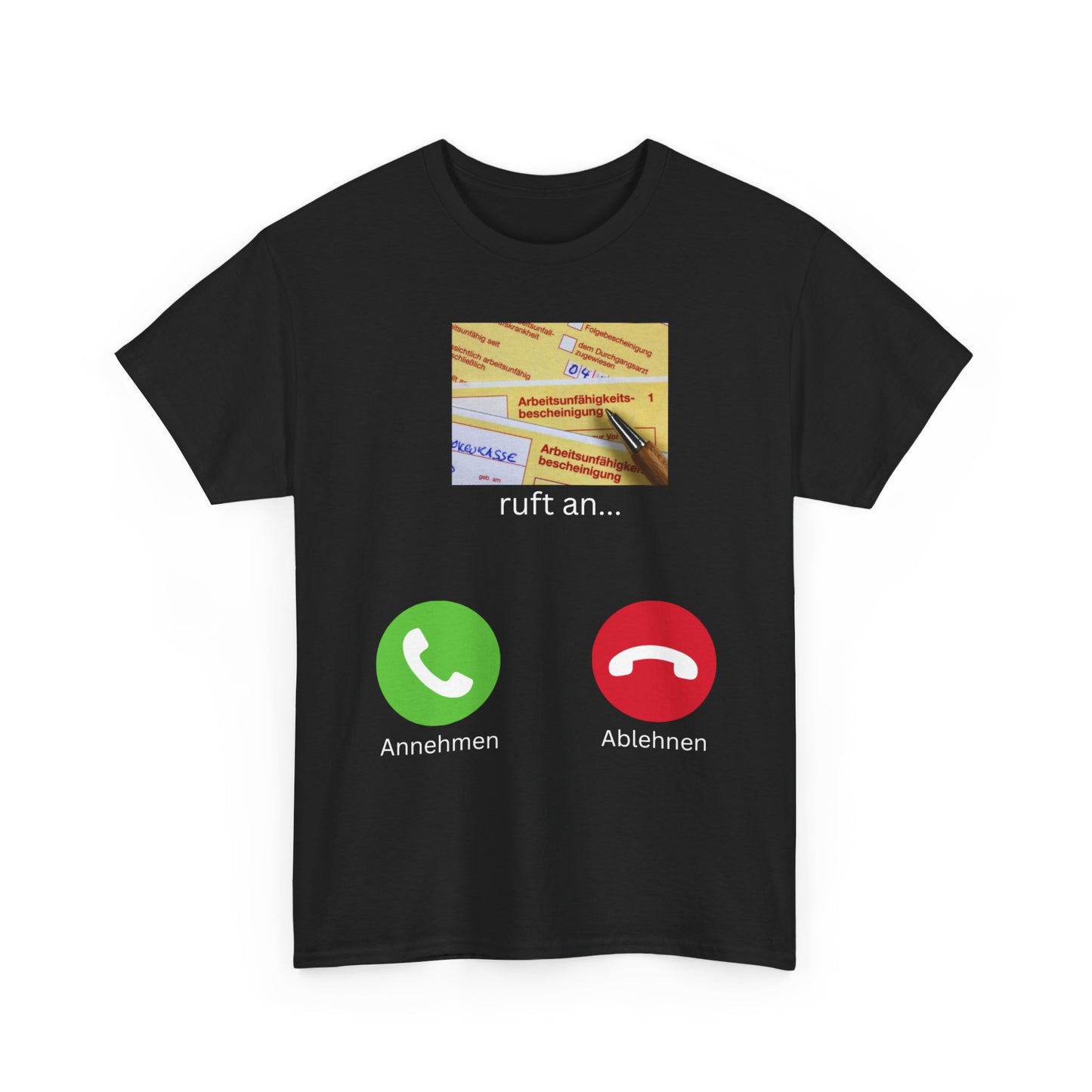 GELBER SCHEIN RUFT AN T-Shirt